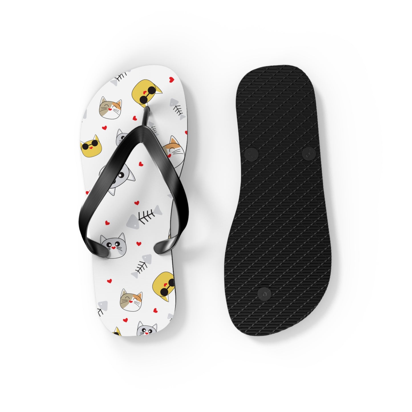 Funny Cat Flip Flops