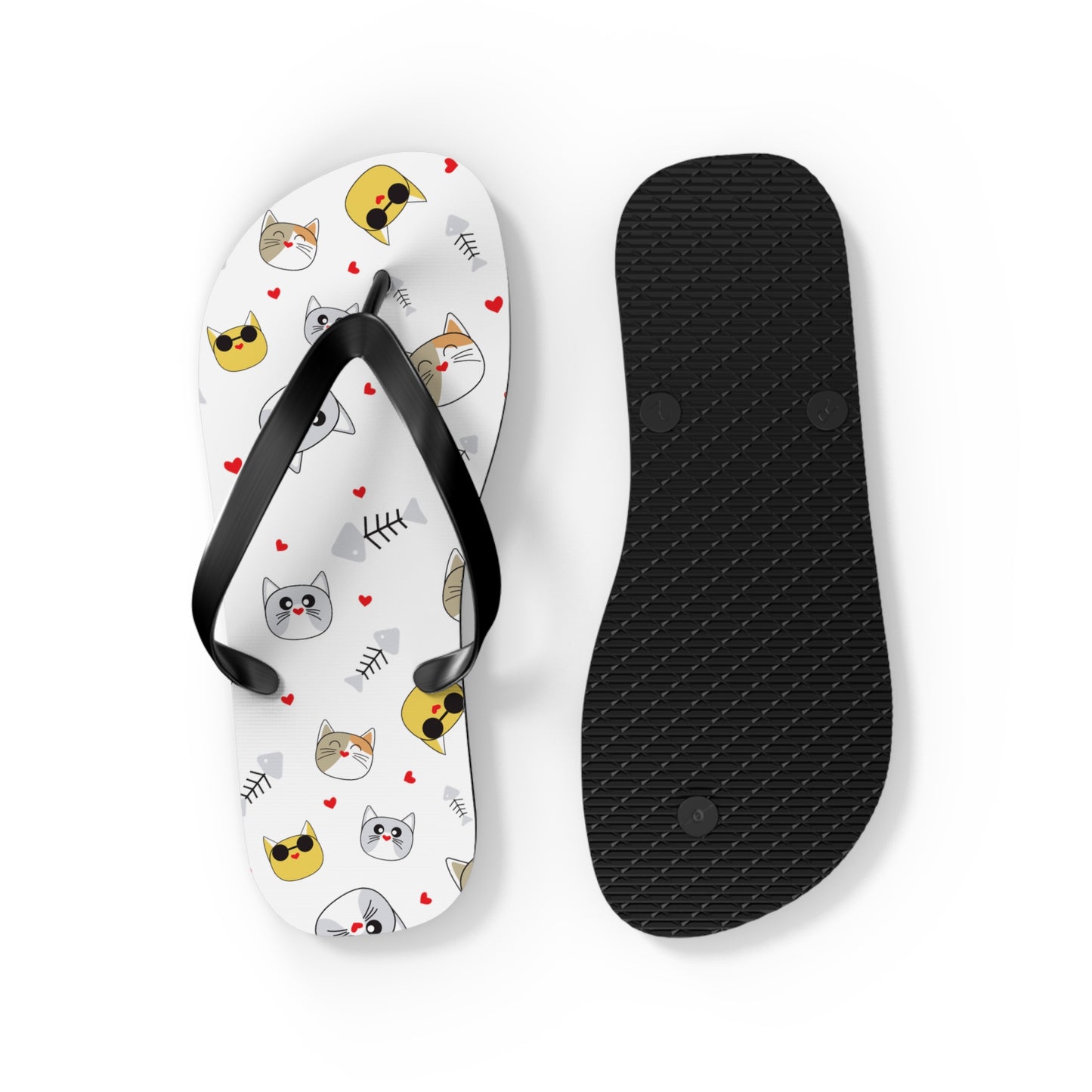 Funny Cat Flip Flops