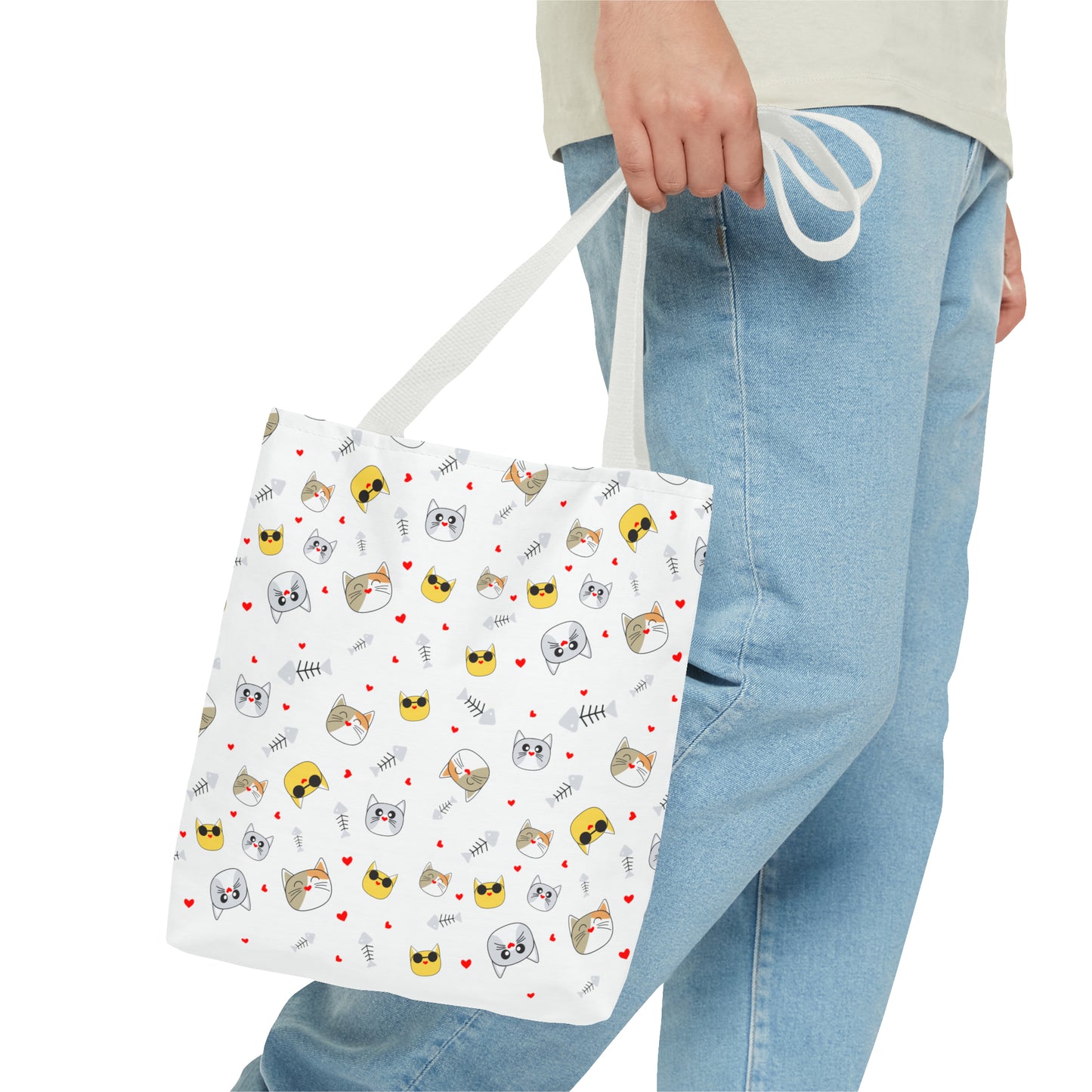 Funny Cat design Tote Bag