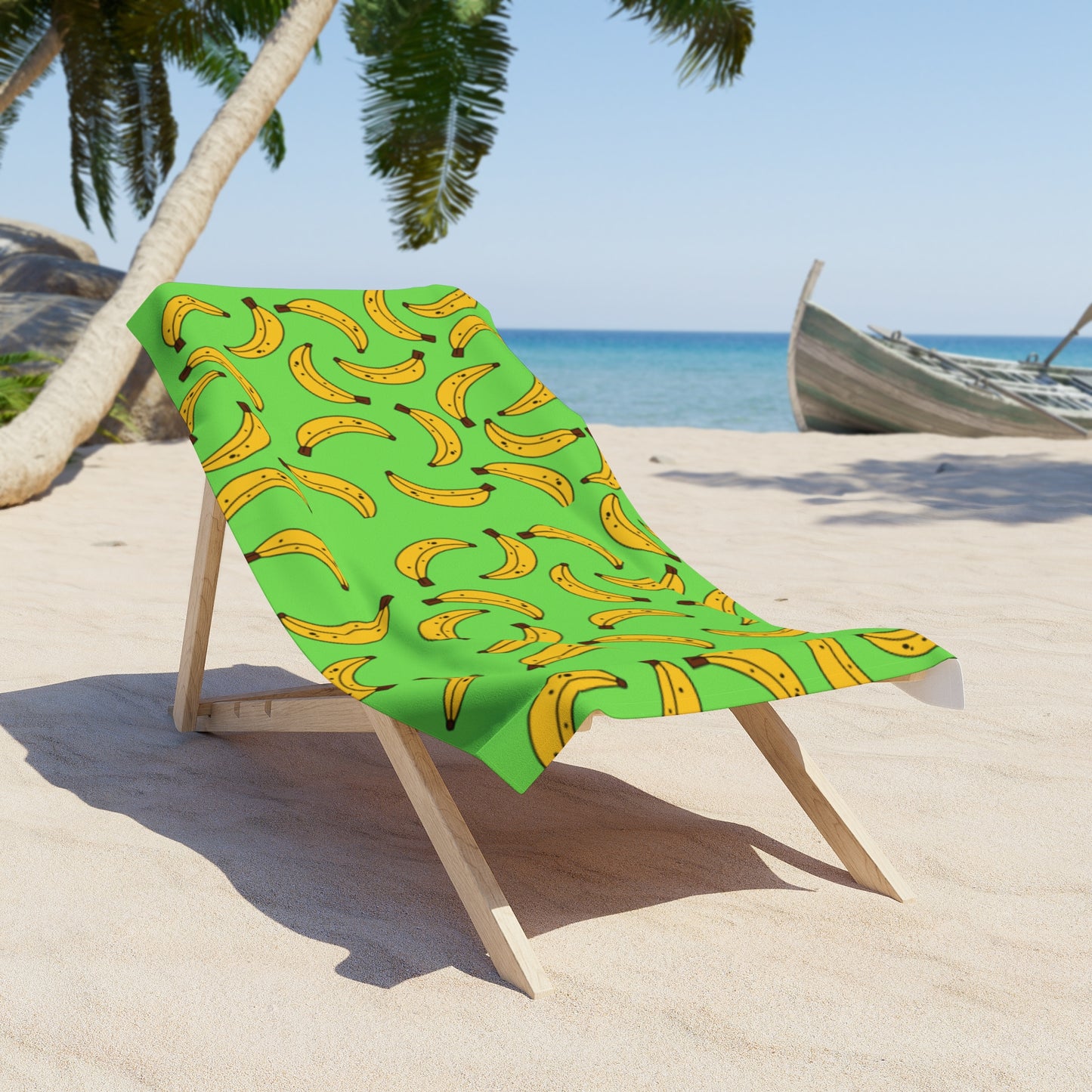 Crazy Banana Beach Towel