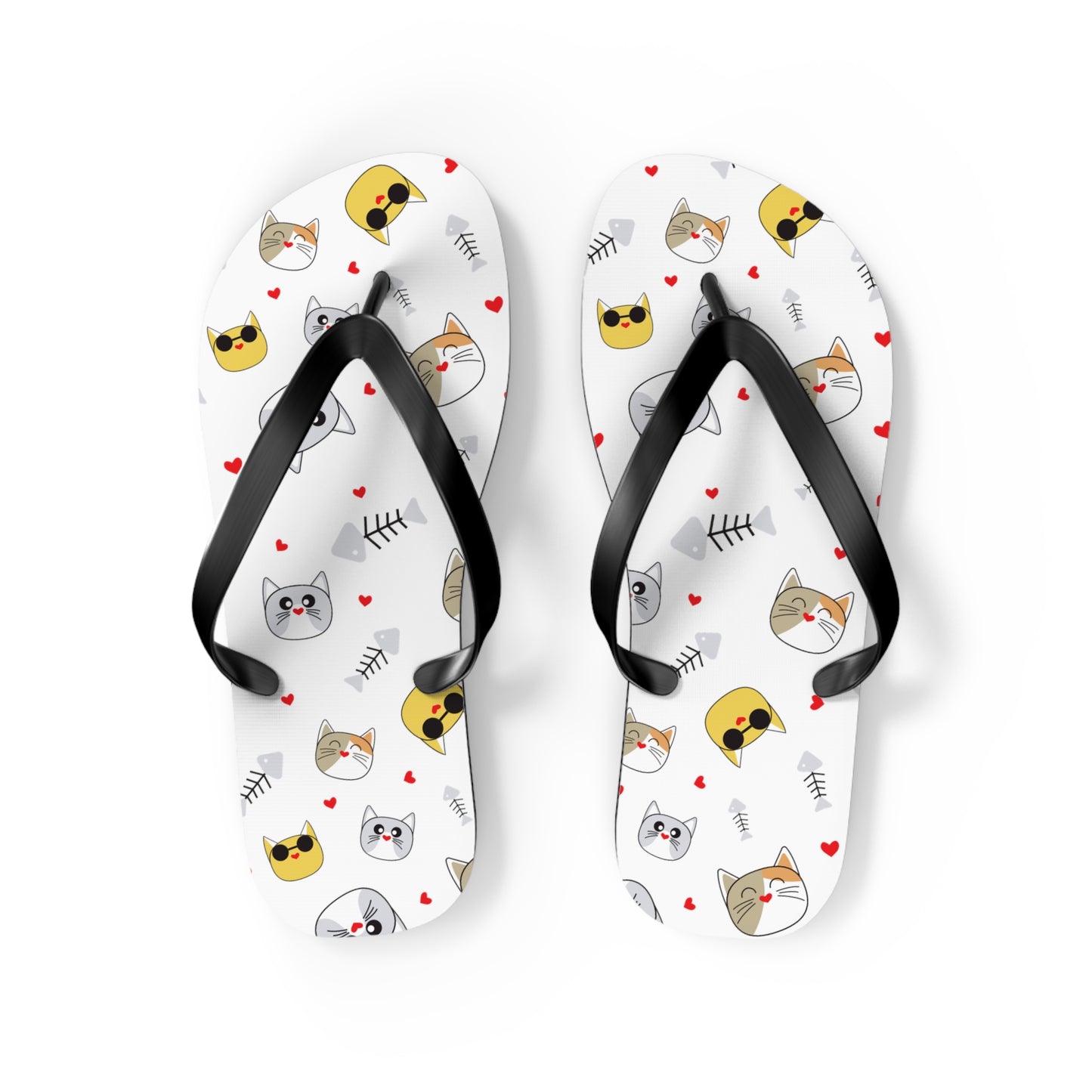 Funny Cat Flip Flops