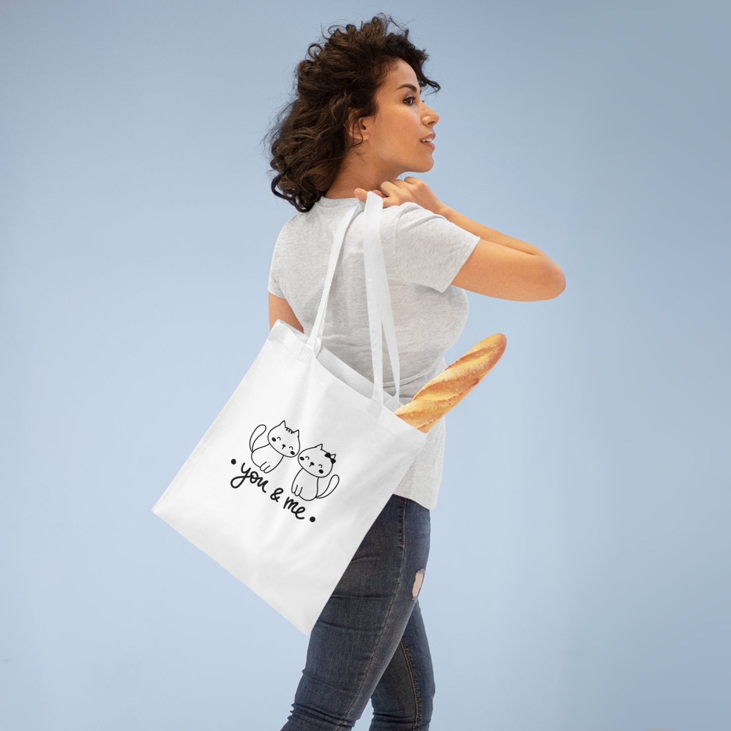 Cute You and Me Tote Bag