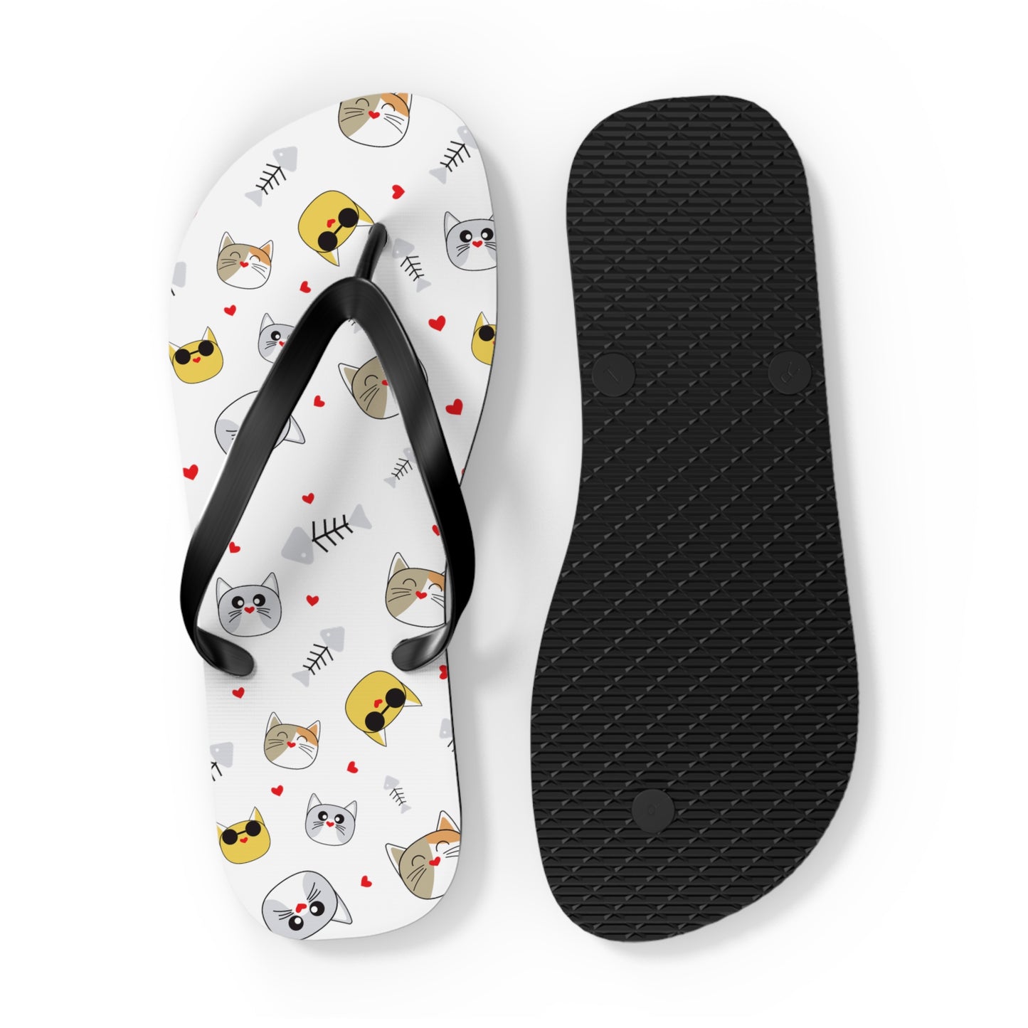 Funny Cat Flip Flops