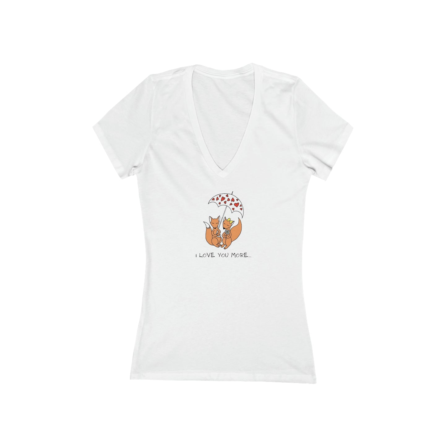 Cute tee with foxy design will make the wearer smile!