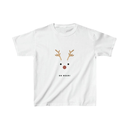 Kids Tee with Rudolf the Red Nose Reindeer