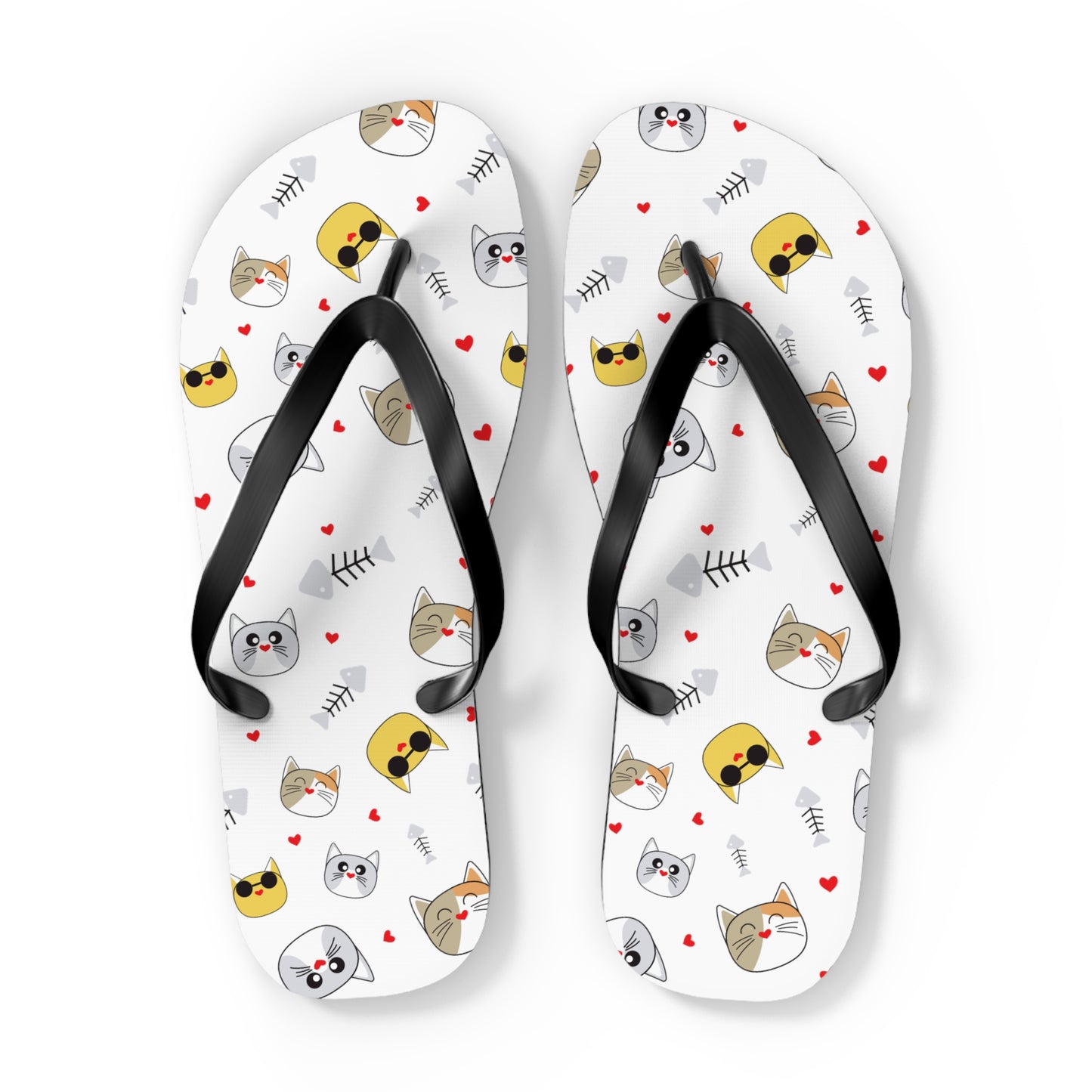 Funny Cat Flip Flops