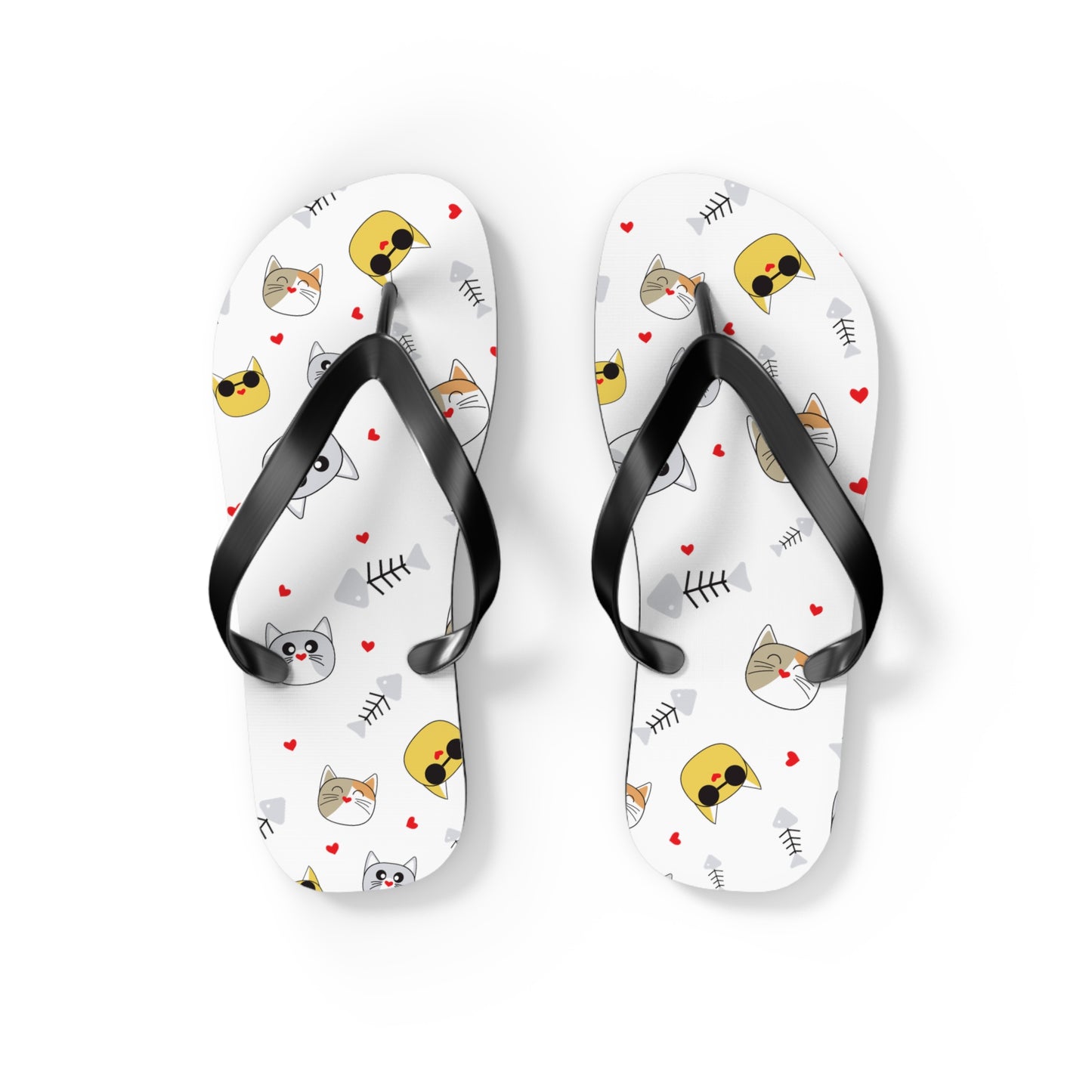 Funny Cat Flip Flops