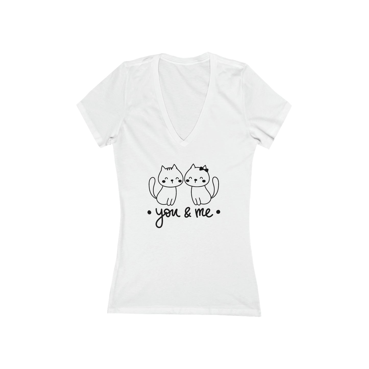 Cute tee with two lovely kittens - You and Me - sure to make the wearer smile!