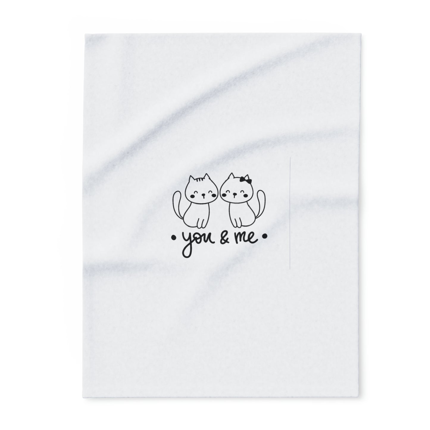 You and Me Kitty Arctic Fleece Blanket