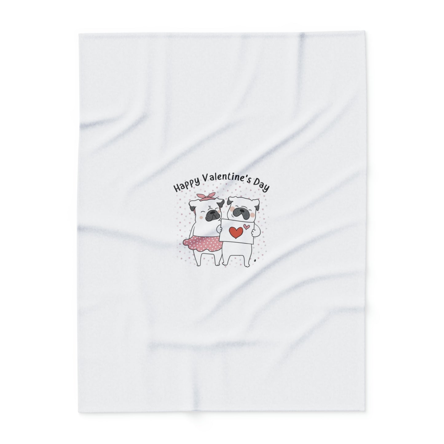 Happy Valentines Day Arctic Fleece Blanket