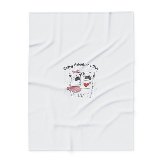 Happy Valentines Day Arctic Fleece Blanket