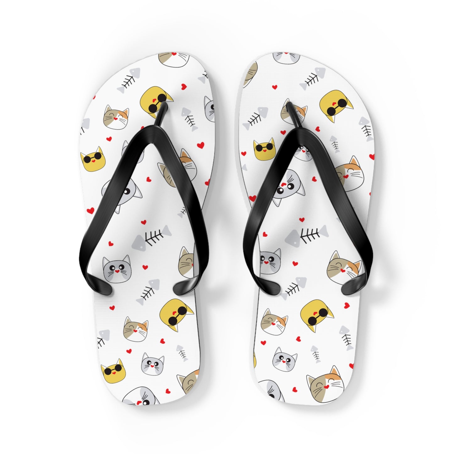 Funny Cat Flip Flops